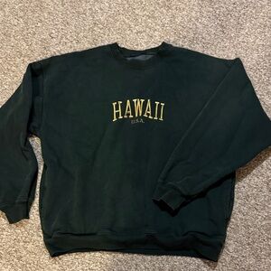Brandy Melville Dark Green Hawaii Sweatshirt